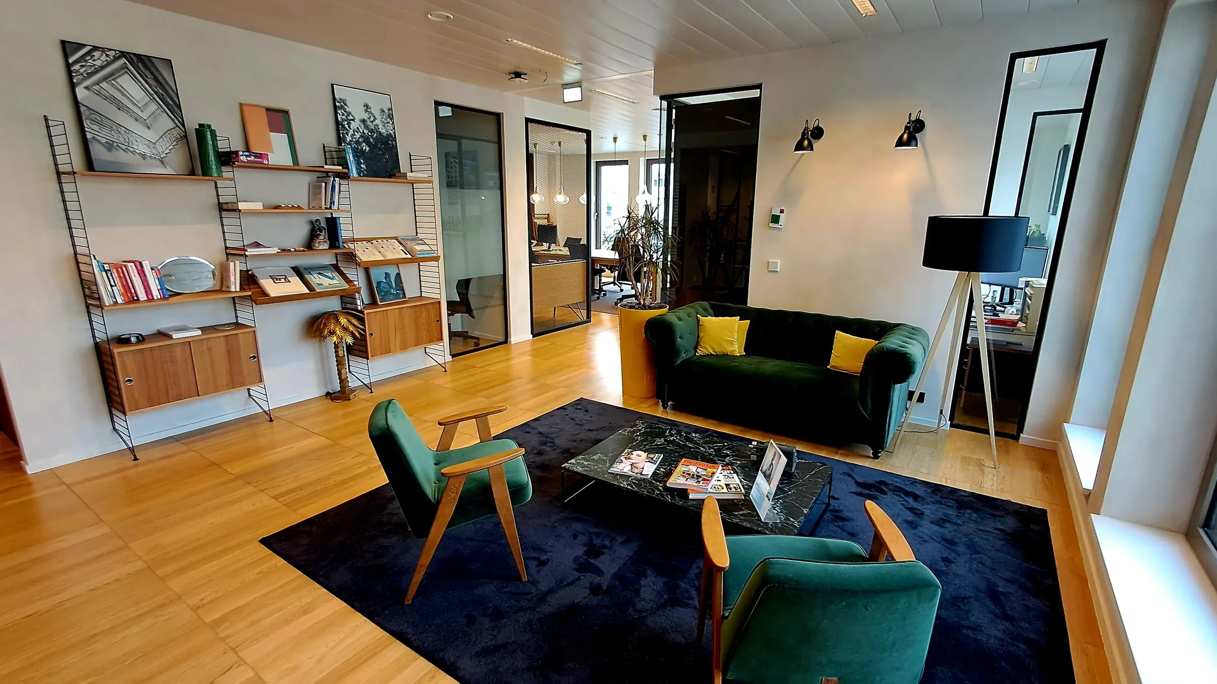 L'espace d'accueil des bureaux d'Infuero, rue Glesener à Luxembourg